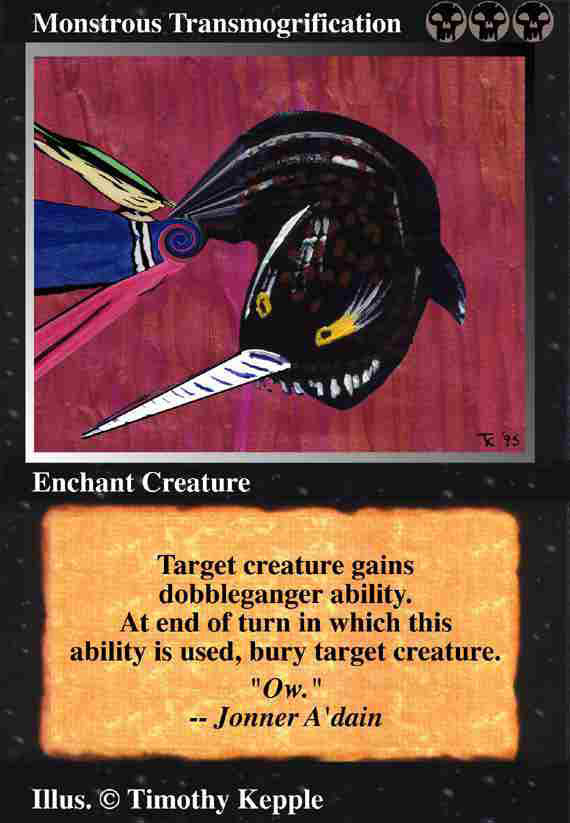 Monstrous transmogrification